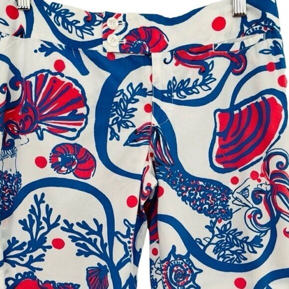 Lilly Pulitzer Palm Beach fit shell design Capri pants size 2. - Picture 3 of 7